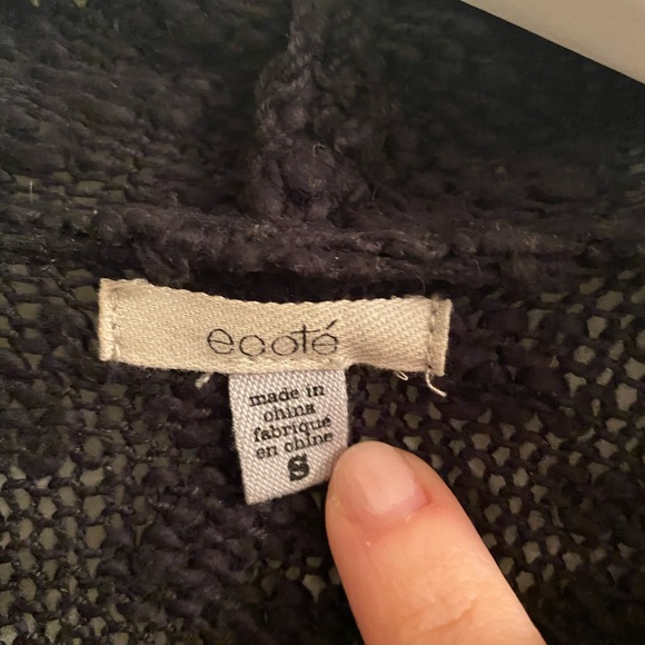 Ecote Black Sweater Vest Size Small - Picture 3 of 5